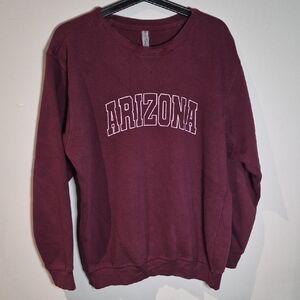 Arizona Jean Company Women's Maroon Crew Neck Sweater
